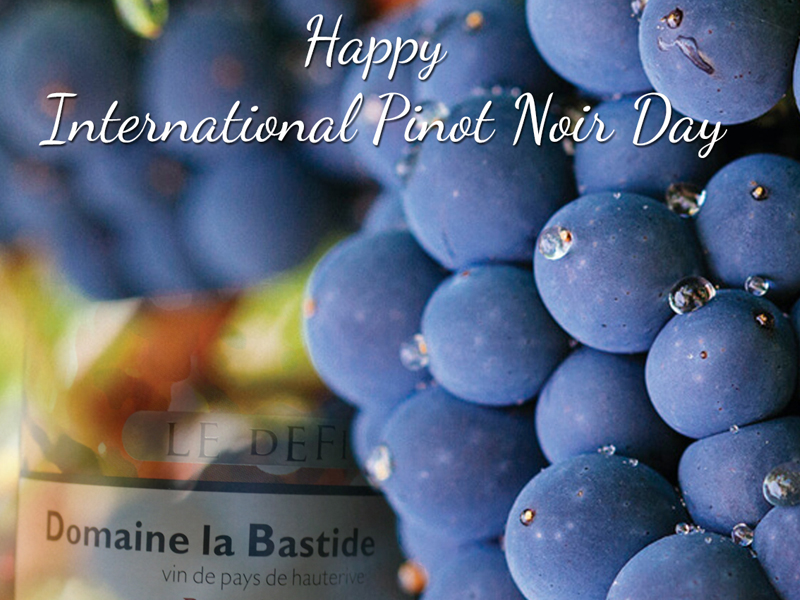 Chúc mừng ngày Quốc tế giống nho Pinot Noir